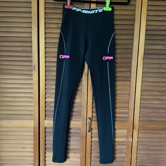 Off White active leggings small - Picture 2 of 8